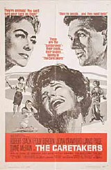 A poster for 1963's 'The Caretakers,' featuring Bergen, center, and Joan at upper left.