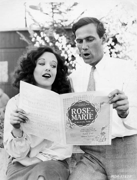 1928, 'Rose-Marie.' Publicity still with unknown.