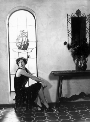 1929. At her Roxbury home. Shot by Ruth Harriet Louise.