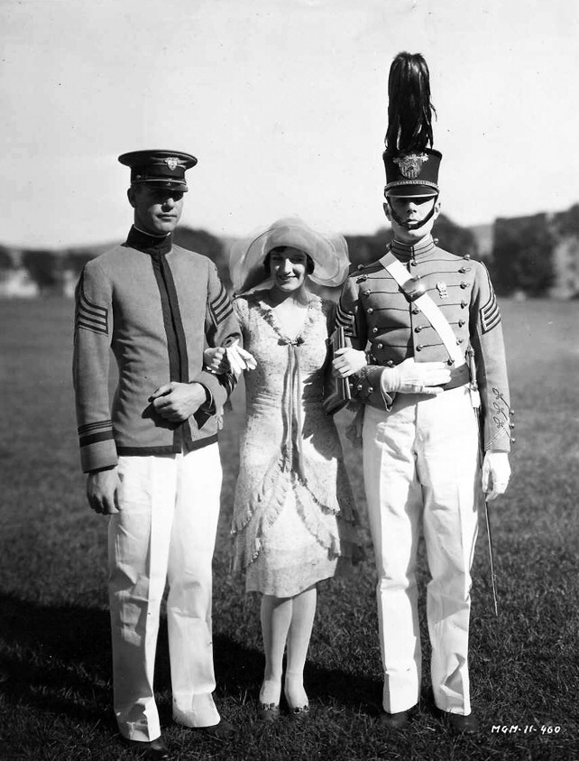 1928. 'West Point.' With William Haines, right.