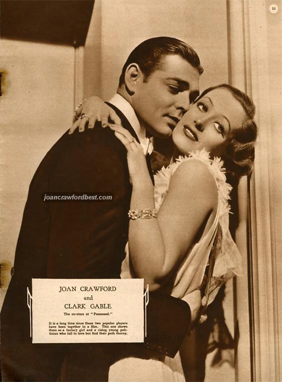 With Clark Gable.