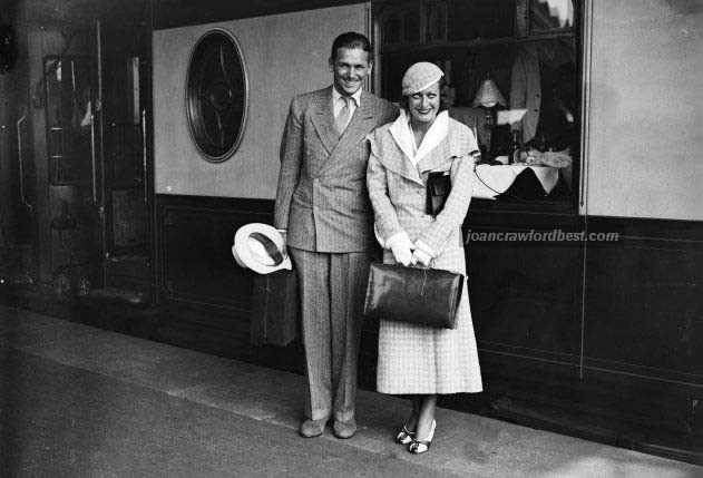 July 1932. Joan and Doug at Waterloo Station.