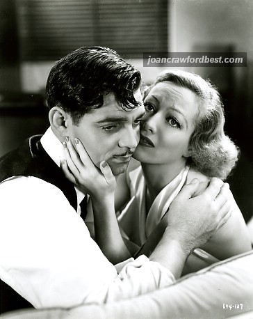 With Clark Gable.