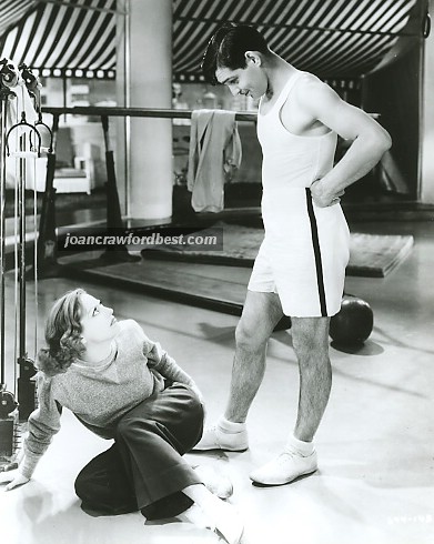 With Clark Gable.