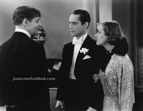 With Clark Gable and Franchot Tone.