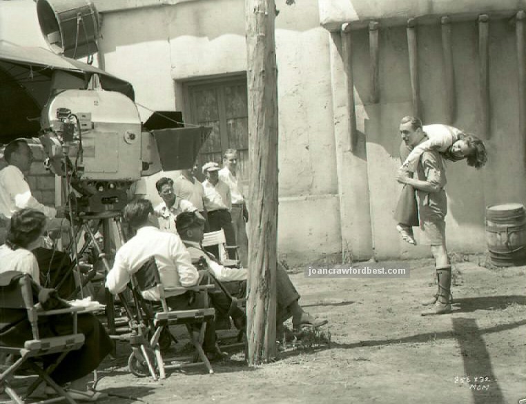 June 10, 1935. On the set of 'I Live My Life.'