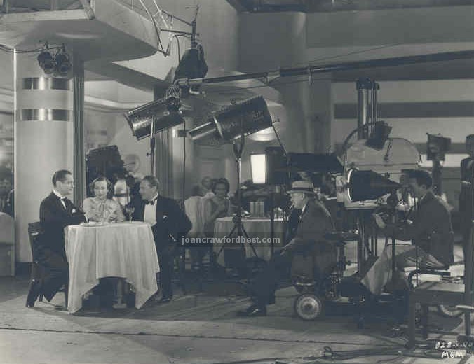 On the set of 'No More Ladies.'