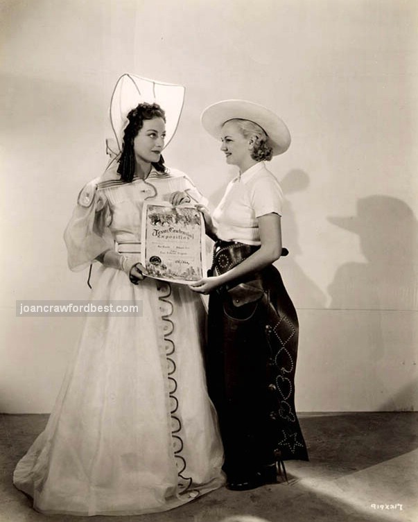 1936. Texan Joan helps celebrate the state's 100th year of independence.