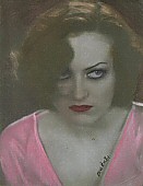 Pastel on photograph, 8 x 11. By Leslie Penn, 2004.