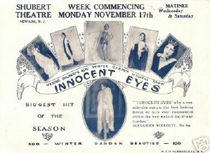 A herald for a New Jersey performance of 'Innocent Eyes' in Nov. 1924, 3 months after Joan ended her run with the show in NYC.