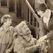 1925. 'Old Clothes.' With Jackie Coogan, left, and Max Davidson.