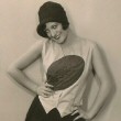 1927 publicity with football dress.