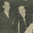 October 1935, with Franchot Tone at the Waldorf Astoria.