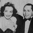 April 19, 1936. At the Beverly Wilshire Mayfair Ball with Mitchell Leisen, Virginia Bruce, and husband Franchot Tone.