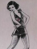 1932. Sketch from 'Dance, Fools, Dance' by Edith Roberta Leach.