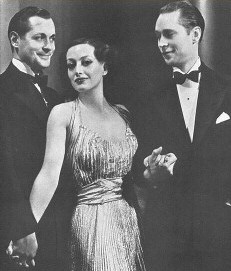 With Robert Montgomery (left) and Franchot Tone.