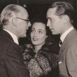 November 2, 1935. With Franchot Tone and his father, Frank J. Tone, at CBS for Franchot's 'Calvacade of America' guest spot.