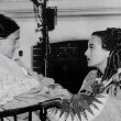 On the set with co-star Beulah Bondi.