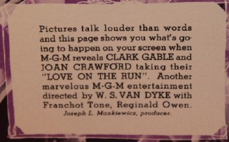 Close-up of flyer blurb.