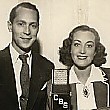 Publicity with Franchot Tone for the 7/27/36 Lux radio broadcast of 'Chained.'