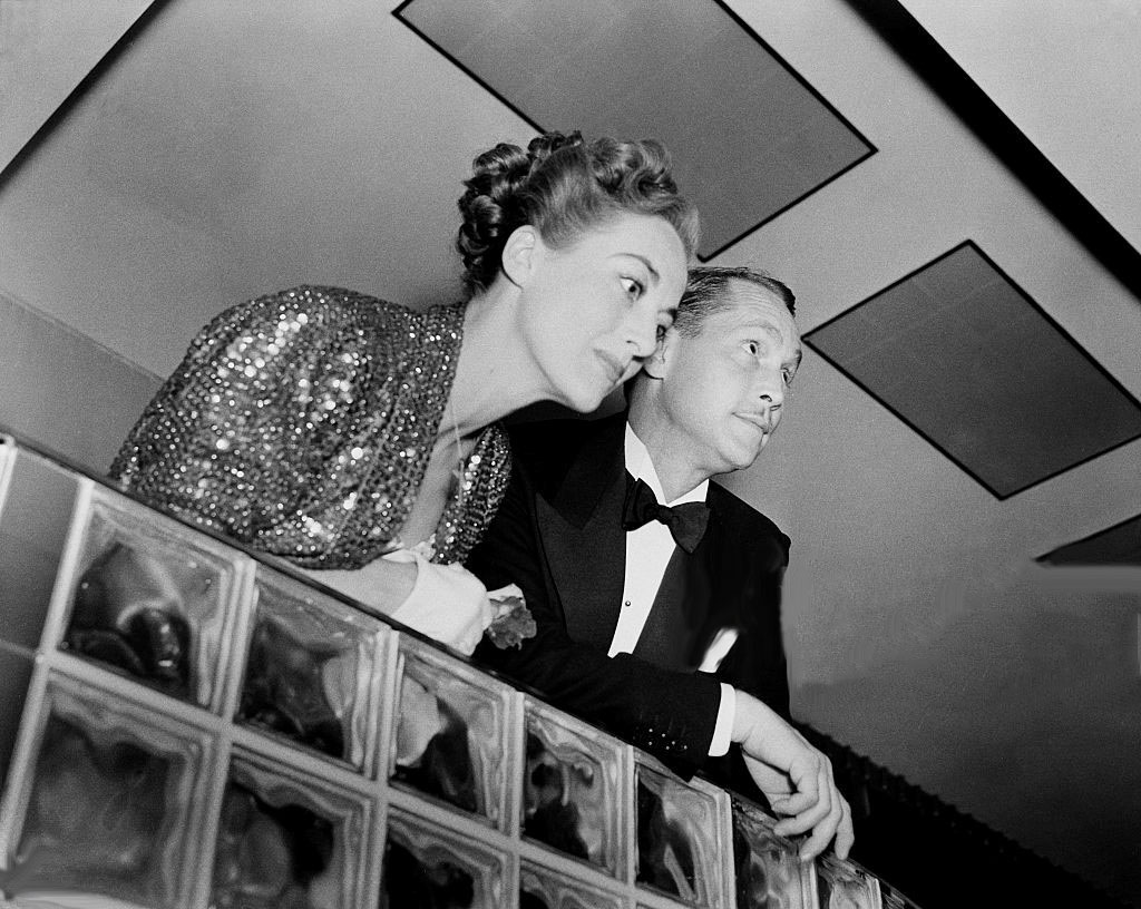 1938. With husband Franchot Tone.