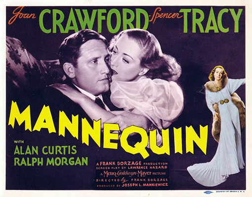 A US lobby card for 'Mannequin.'