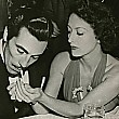 Circa 1939, with Cesar Romero.