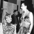 With Hedda Hopper on the set of 'The Women.'