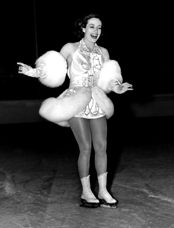 On the set of 'The Ice Follies of 1939.'