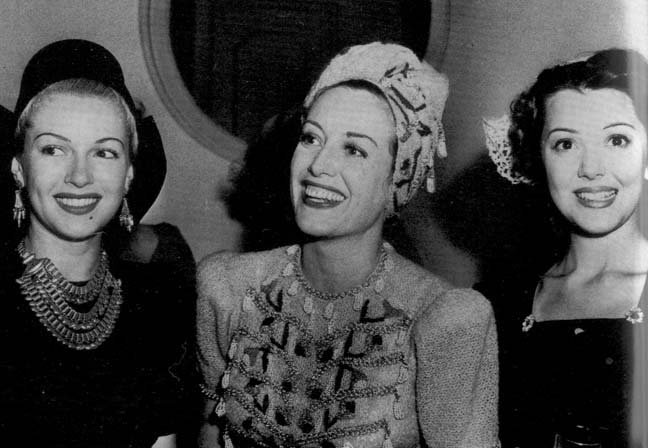 1939. With Lana Turner and Ann Rutherford.