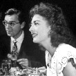 Circa 1945. With husband Philip Terry at the '21' club in NYC.