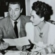 May 1945 with husband Phil Terry at the Beverly Wilshire. (Includes press caption.)