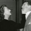 1947. Practice slap on the set of 'Possessed' with Van Heflin.
