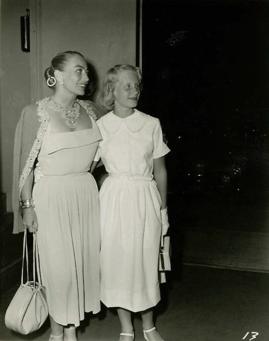 Circa 1950. With Christina at a party hosted by Clifton Webb.