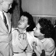 On the set of JG with son Christopher and Mercedes McCambridge.