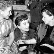 1954. Four candids with Helen Hayes and Judy Garland.