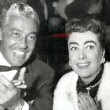 1954. At Ciro's with Cesar Romero.