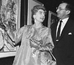 Joan with PepsiCo president Herb Barnet, in the Pepsi lobby, early 1960s.