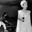 Circa 1960. Pepsi publicity at a Rome bowling alley.