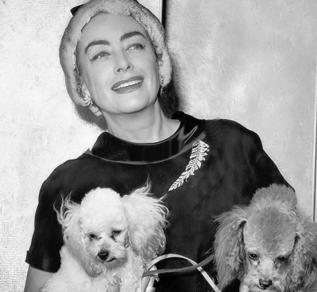 1959 candid, with poodles.