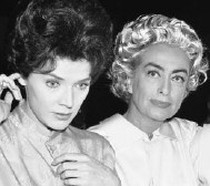 Joan and Polly Bergen on the set of 'The Caretakers.'