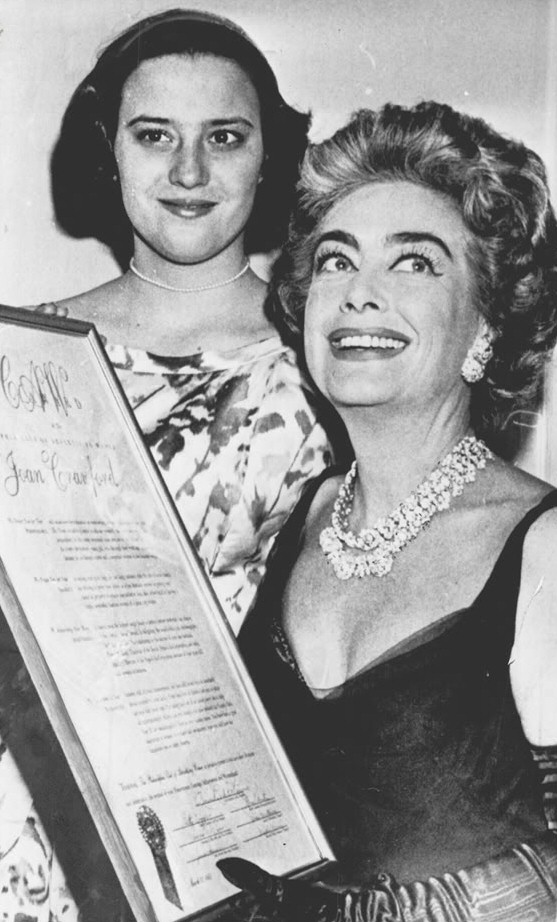 March 1963. With daughter Cindy. Receiving an award from the Philadelphia Women's Advertising League.