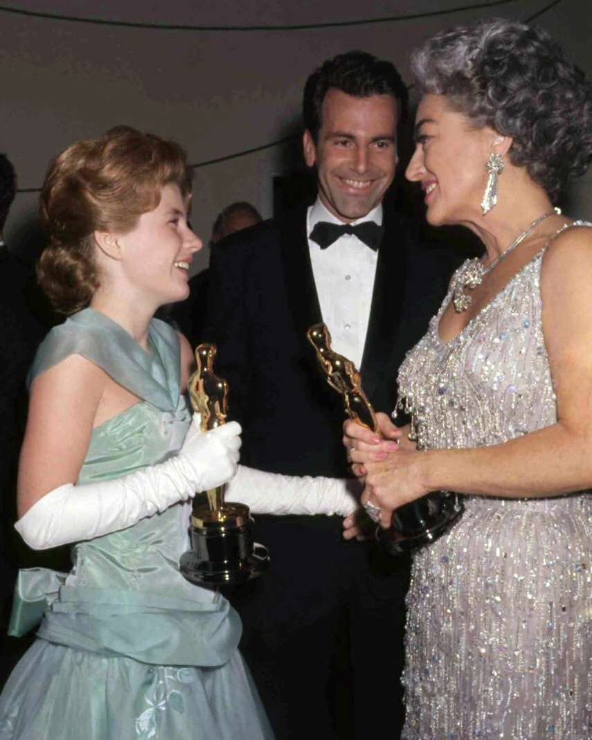 At the 4/8/63 Oscars with Patty Duke and Maximilian Schell.