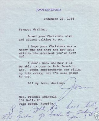 December 28, 1964, to Frances Spingold.