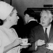 April 1966. With Prime Minister Harold Wilson and wife Mary at 10 Downing St.