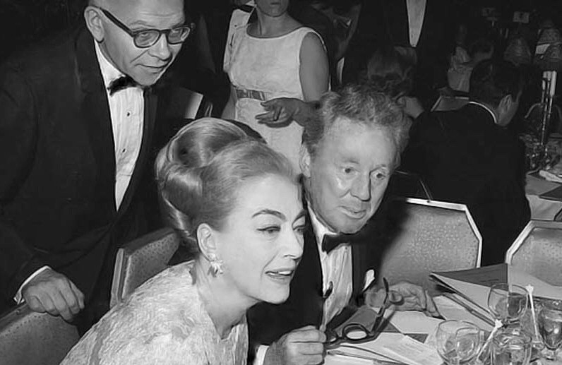 March 12, 1967. With John Springer and Van Johnson at the Waldorf's benefit for brain-damaged children. (Thanks to Bryan Johnson.)