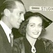 October 14, 1935. With new husband Franchot Tone, arriving for the CBS radio performance of 'Within the Law.'