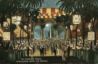 A 1920s postcard of the Cocoanut Grove.