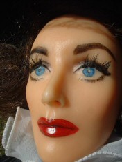 A 'Humoresque' wax doll by Paul Crees. 1983. 28 inches tall.