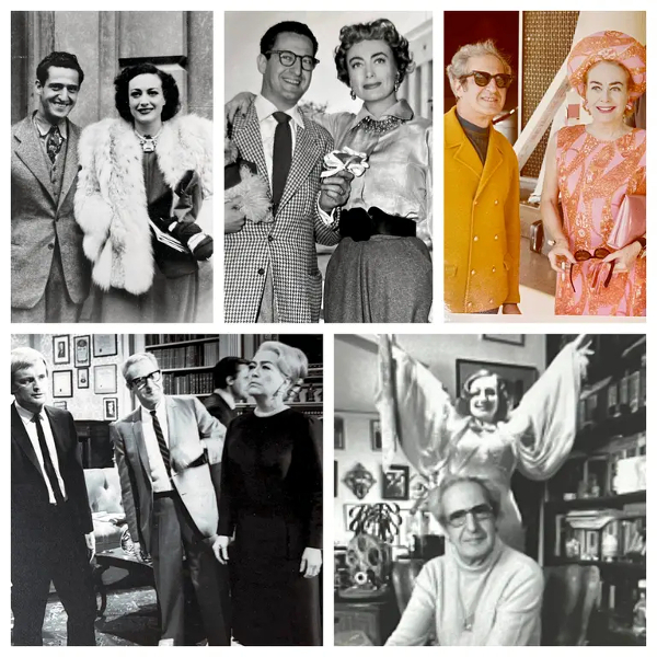 Dore Freeman with Joan over the decades.